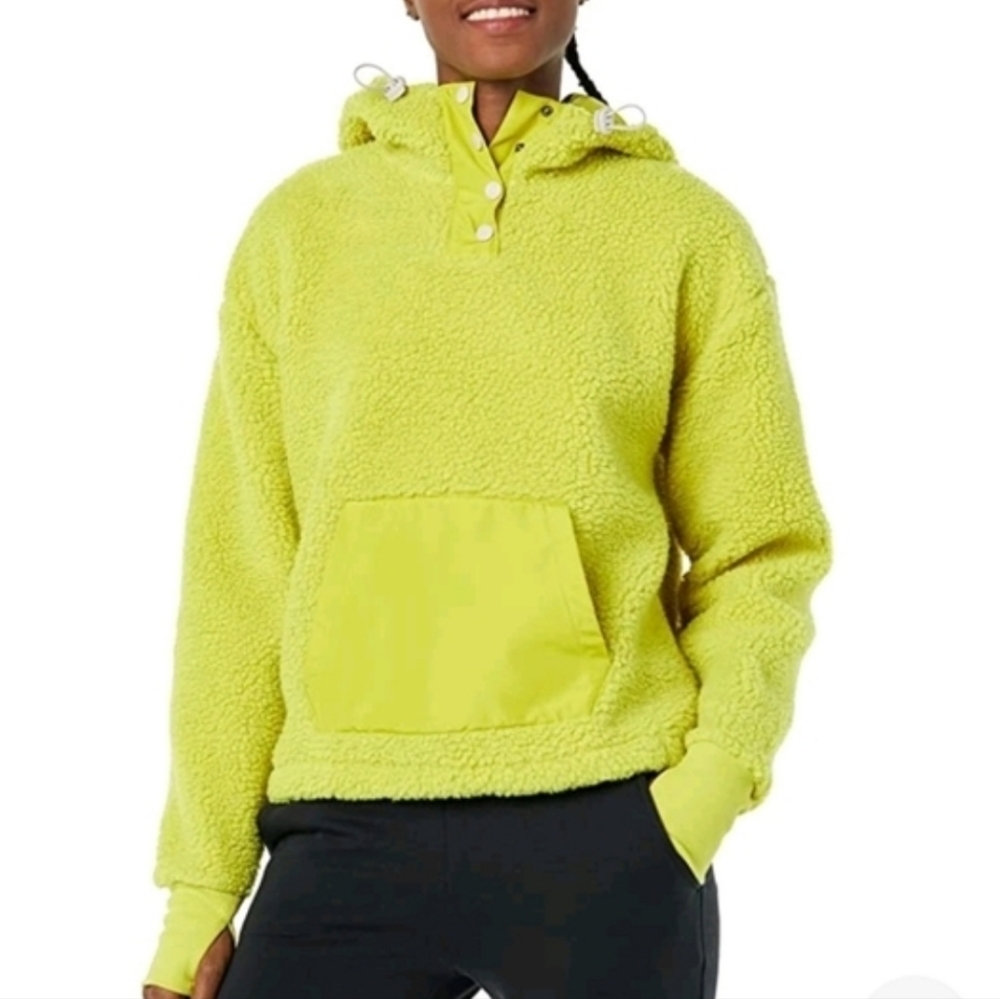 Cozy Yellow Fleece Hoodie Women's Jacket His Or Hers